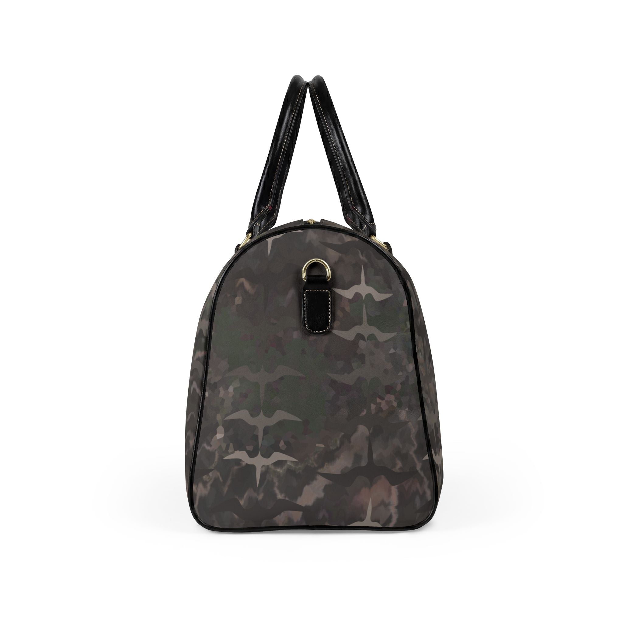 ʻIwa ʻĀina Camo Leather Travel Bag