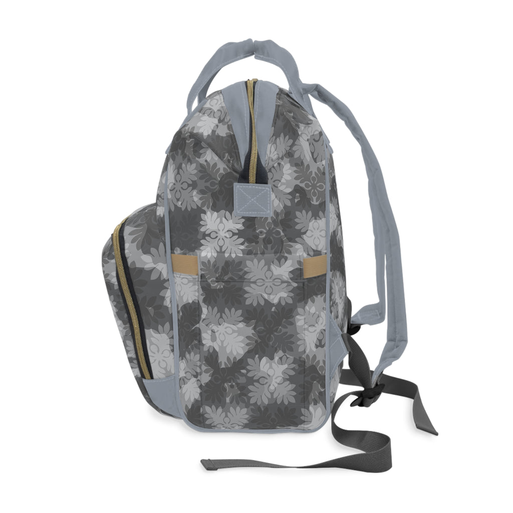 ‘Ulu Quilt Camo Diaper Bag (Blue)