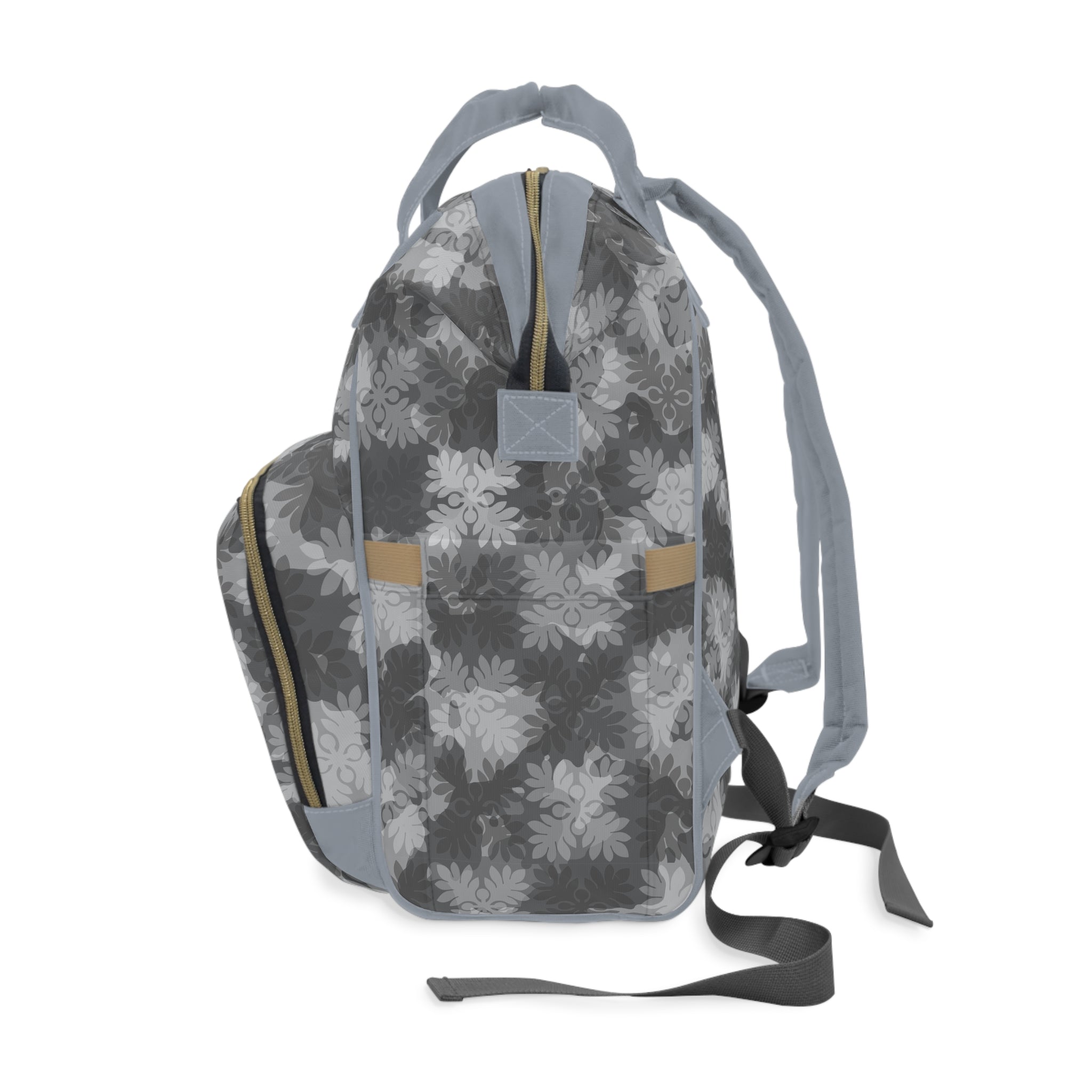 ‘Ulu Quilt Camo Diaper Bag (Blue)