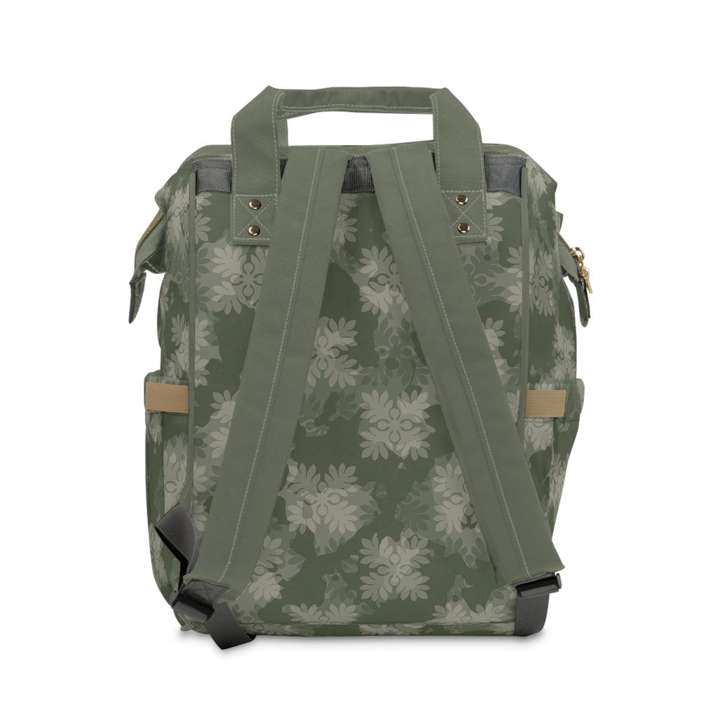 ‘Ulu Quilt Camo Diaper Bag (Green)