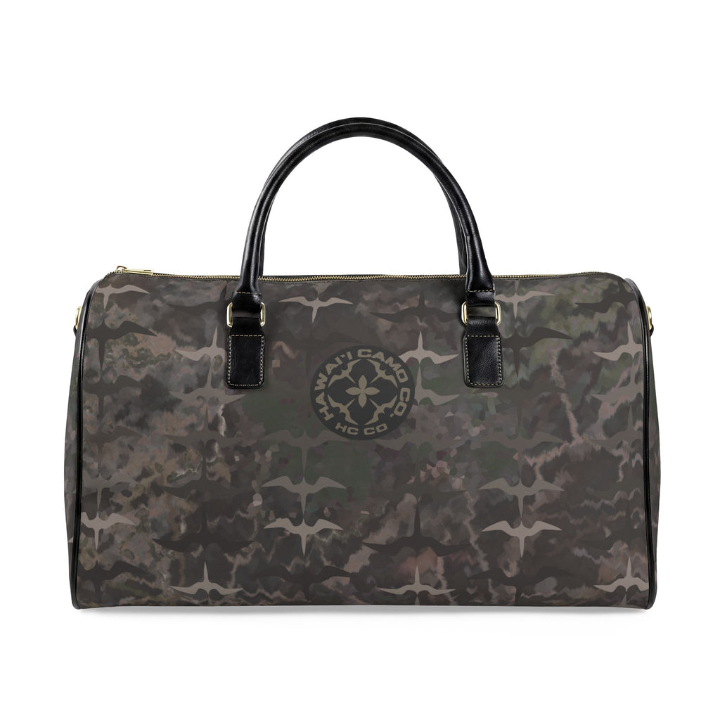 ʻIwa ʻĀina Camo Leather Travel Bag