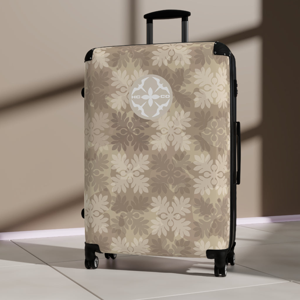 ‘Ulu Quilt Camo Suitcase (Hapa Hunney)