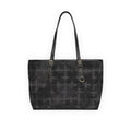 Black ʻUlu Quilt Camo PU Leather Shoulder Bag