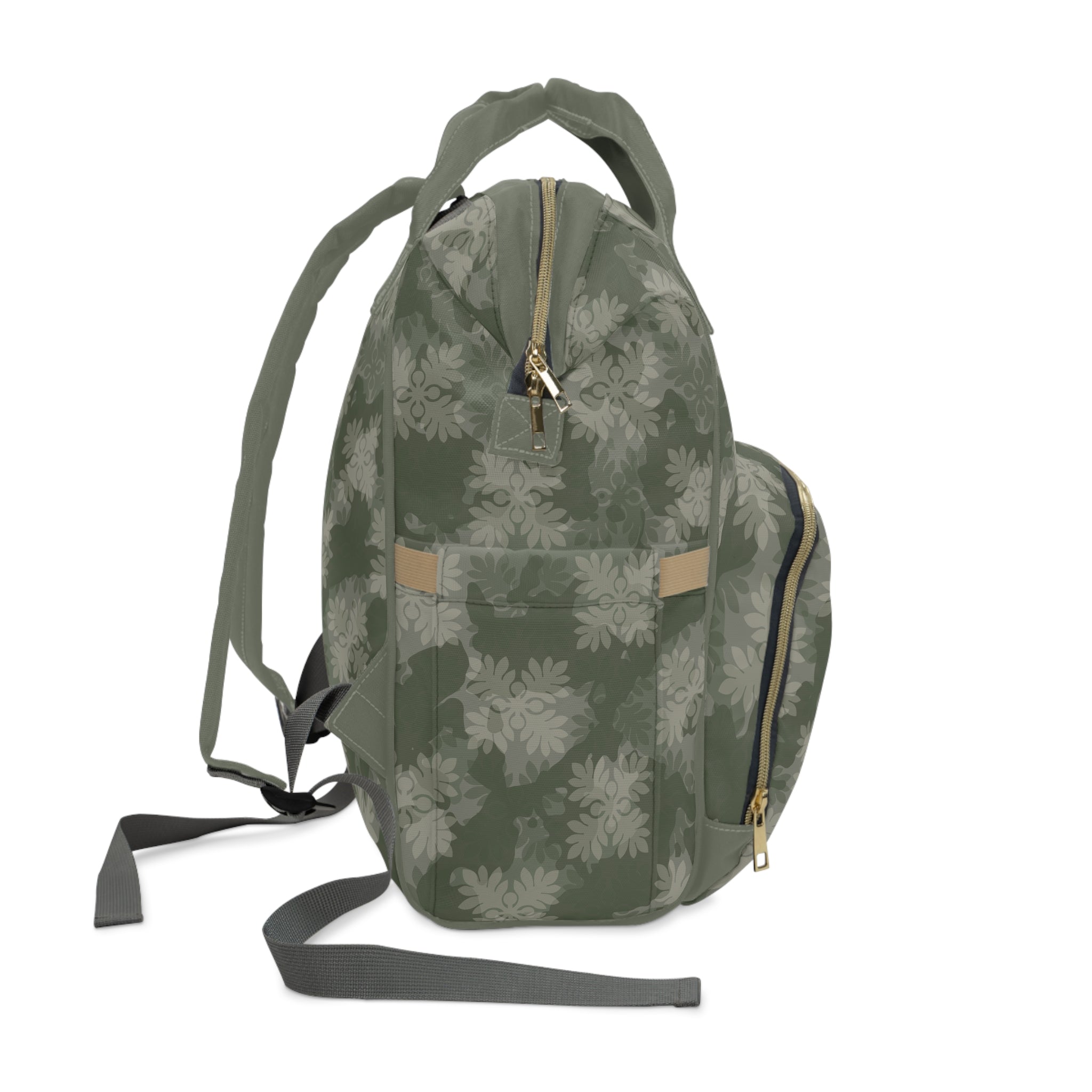 ‘Ulu Quilt Camo Diaper Bag (Green)