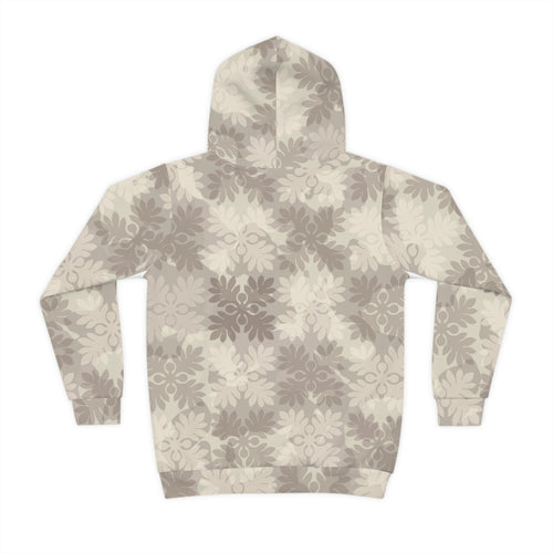 Keiki ‘Ulu Quilt Camo Hoodie (Beige)