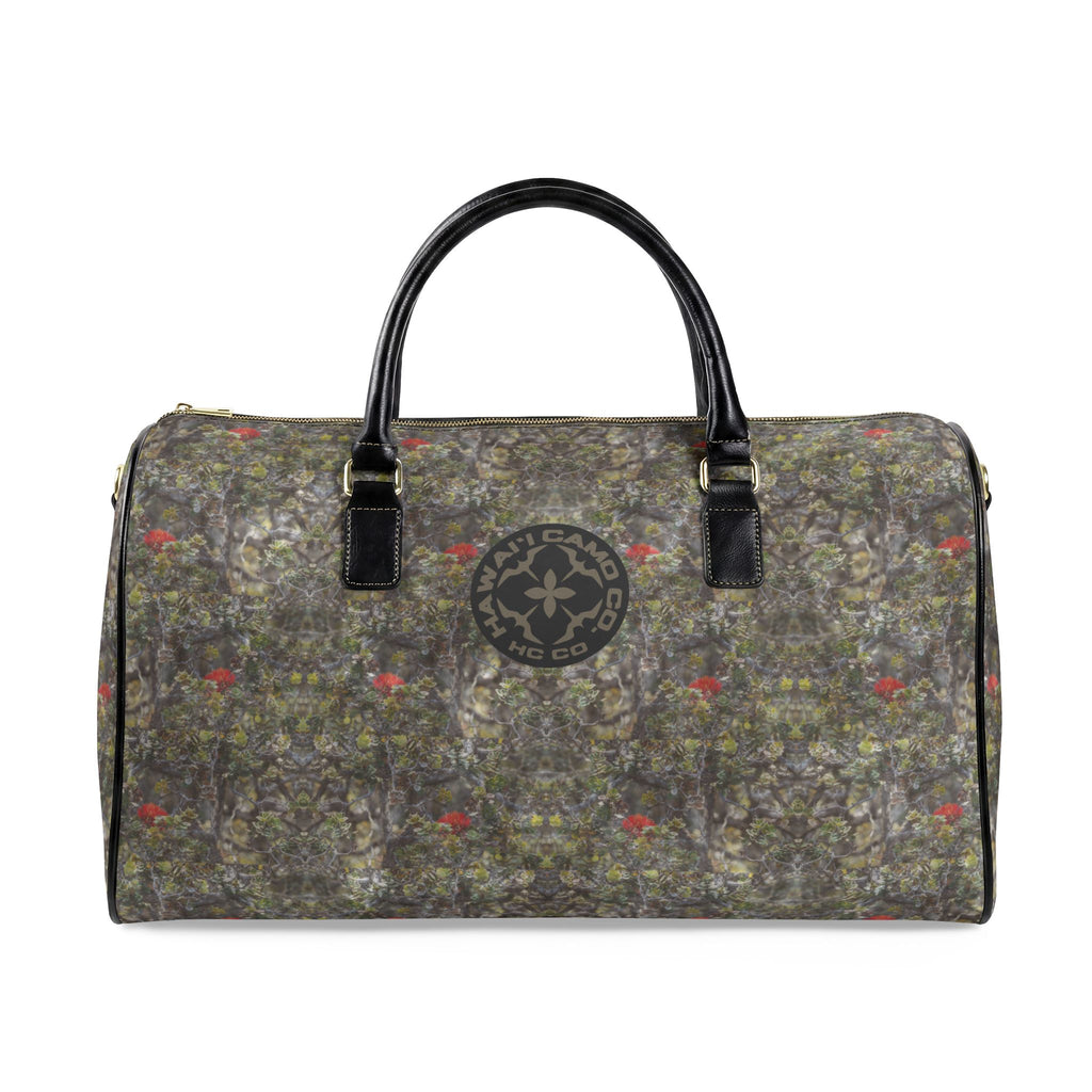 ʻŌhiʻa Camo Leather Travel Bag