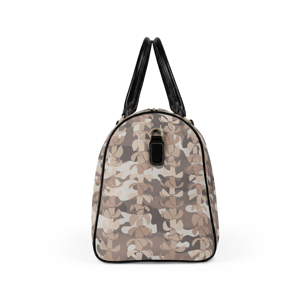 Puakenikeni Camo Leather Travel Bag