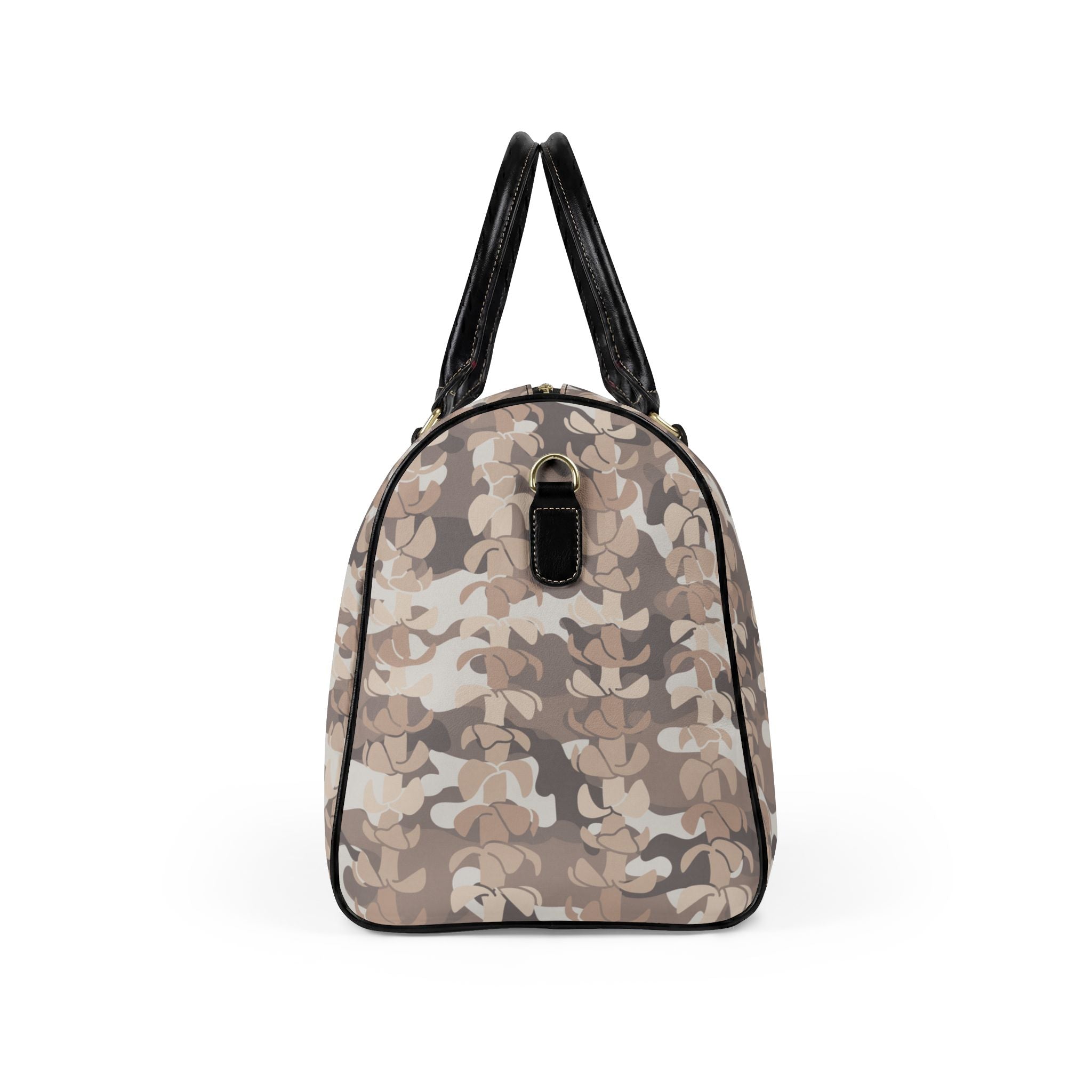 Puakenikeni Camo Leather Travel Bag