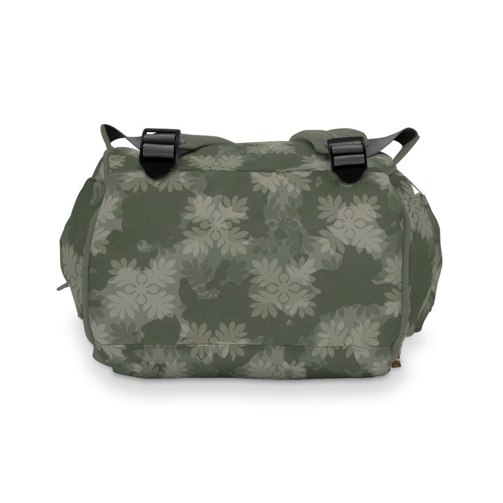 ‘Ulu Quilt Camo Diaper Bag (Green)