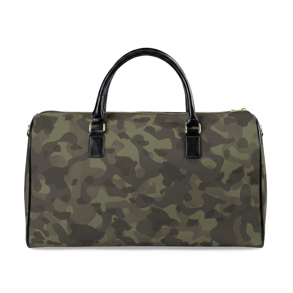 Hawaiʻi Island Chain Camo Leather Travel Bag