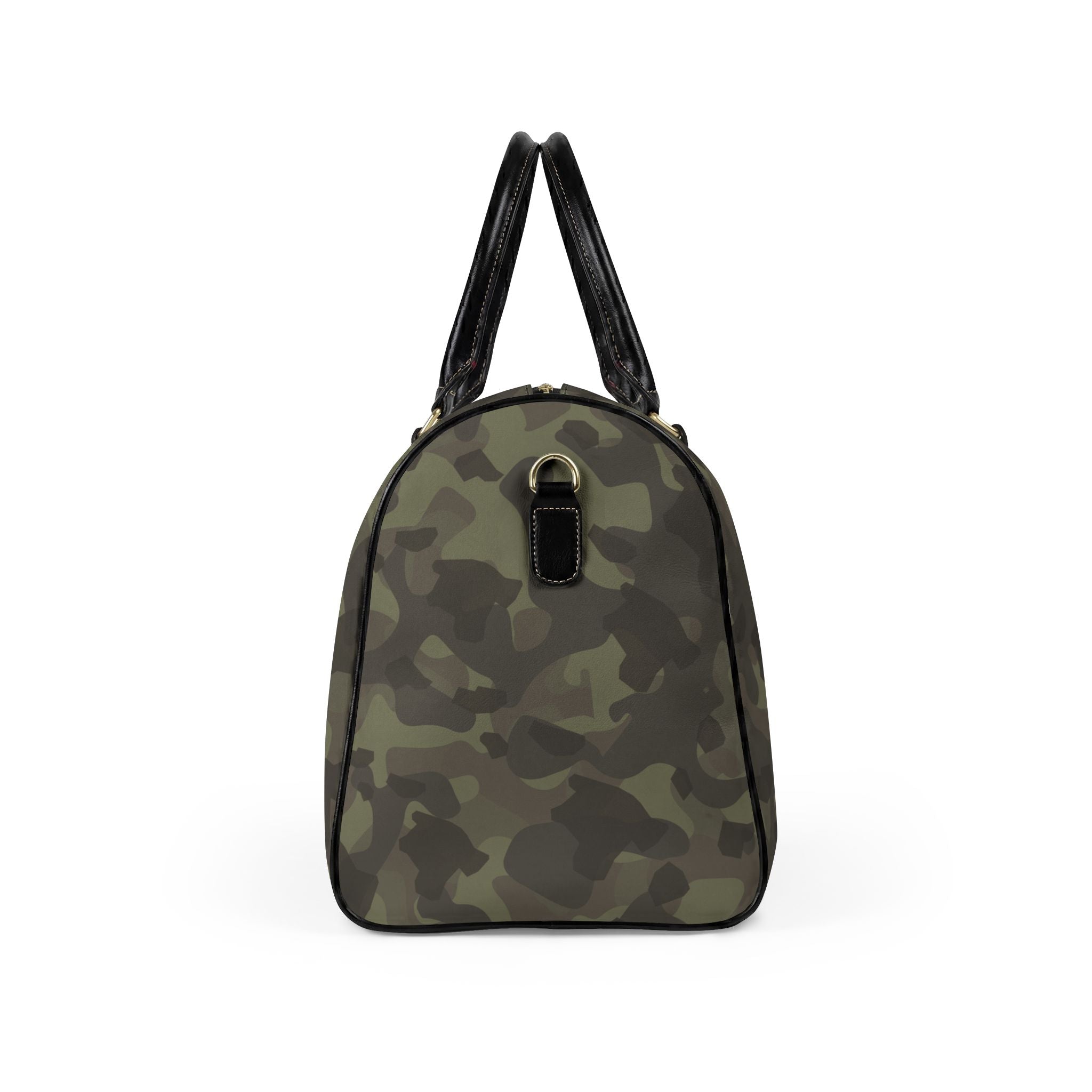Hawaiʻi Island Chain Camo Leather Travel Bag