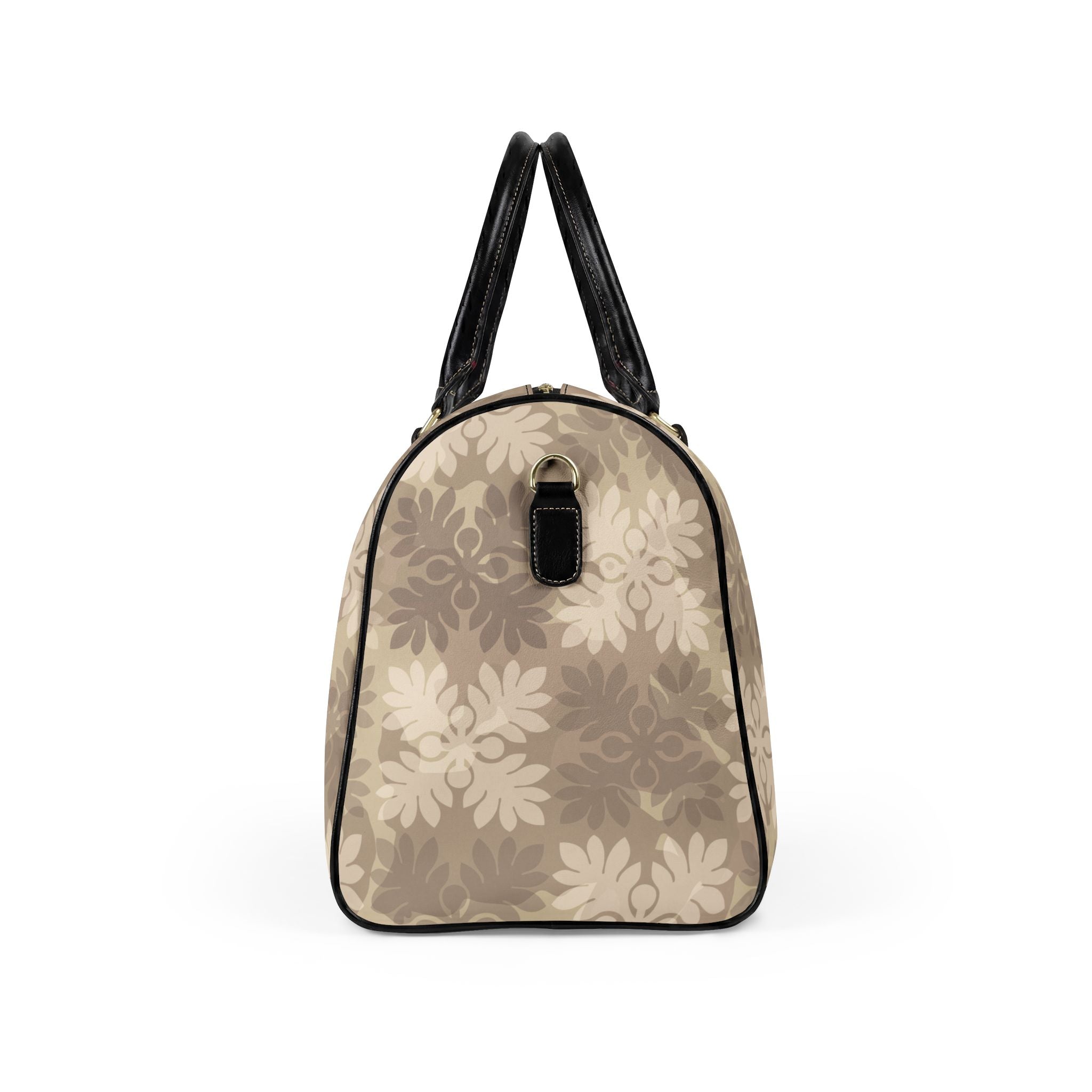 ‘Ulu Quilt Camo Leather Travel Bag (Hapa Hunney)