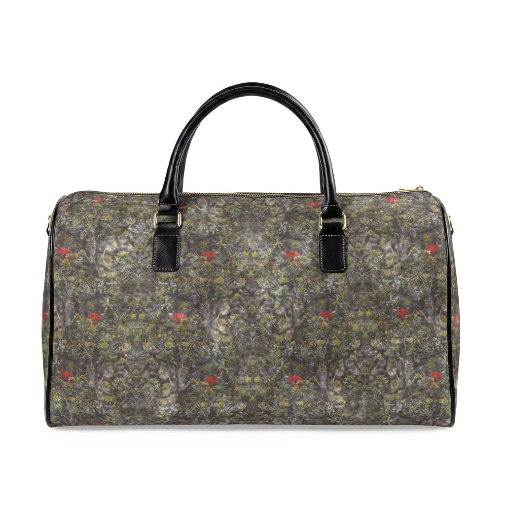 ʻŌhiʻa Camo Leather Travel Bag