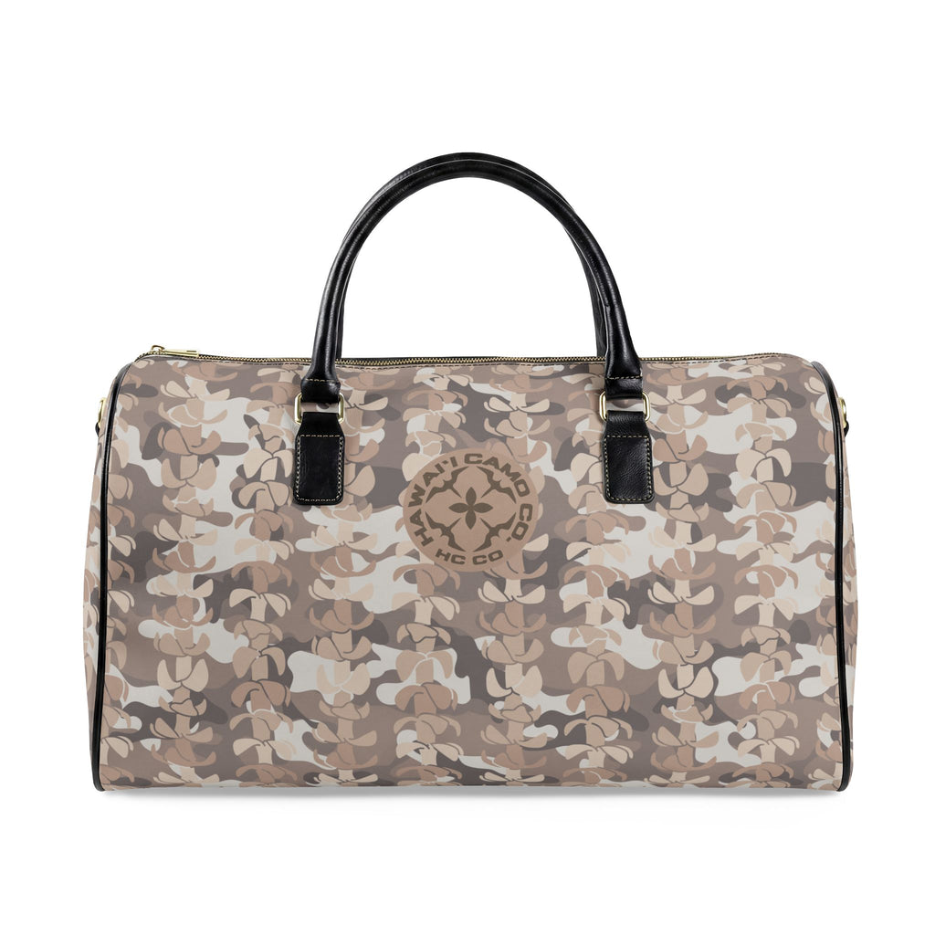 Puakenikeni Camo Leather Travel Bag