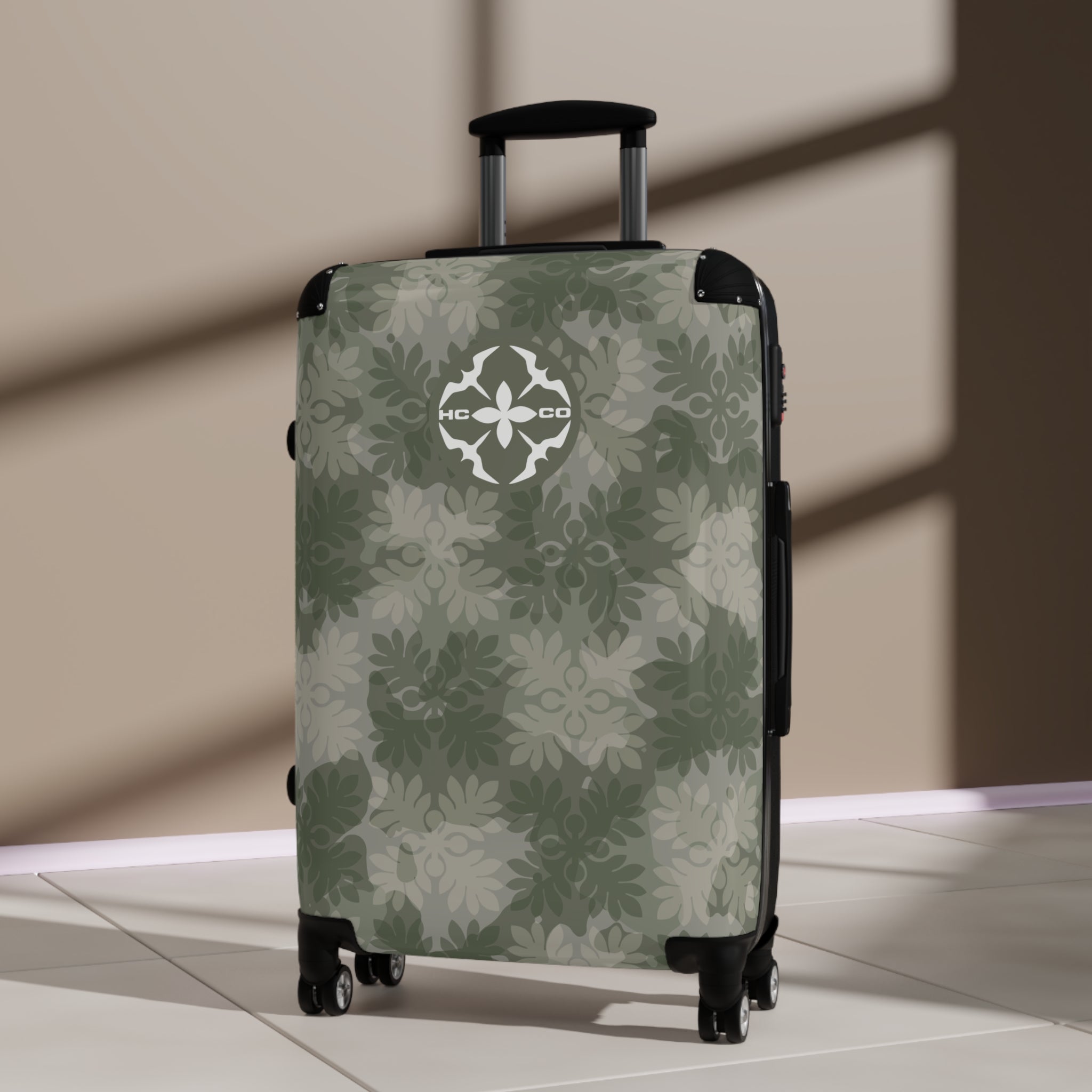 ‘Ulu Quilt Camo Suitcase (Green)