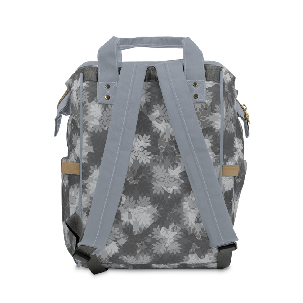 ‘Ulu Quilt Camo Diaper Bag (Blue)