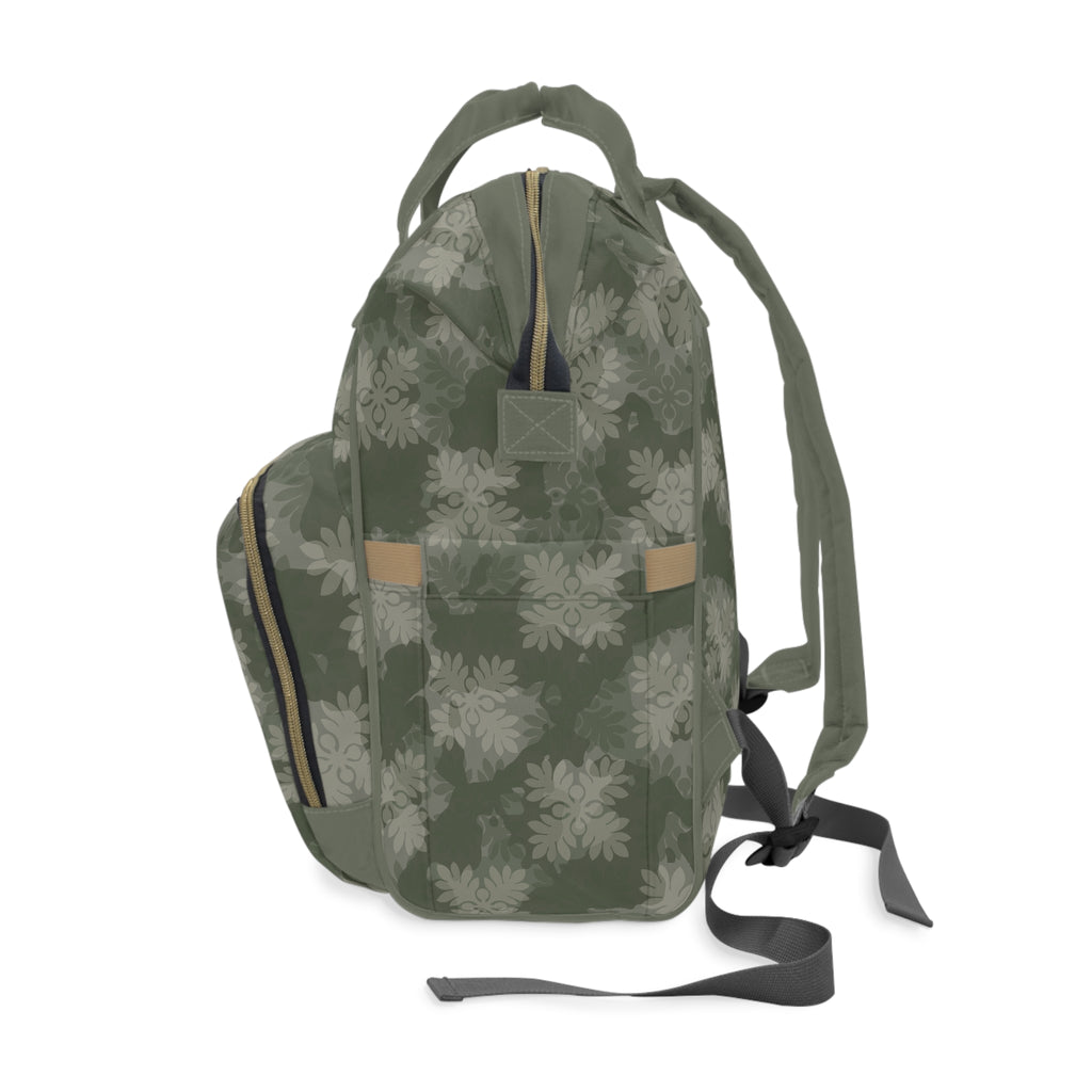 ‘Ulu Quilt Camo Diaper Bag (Green)