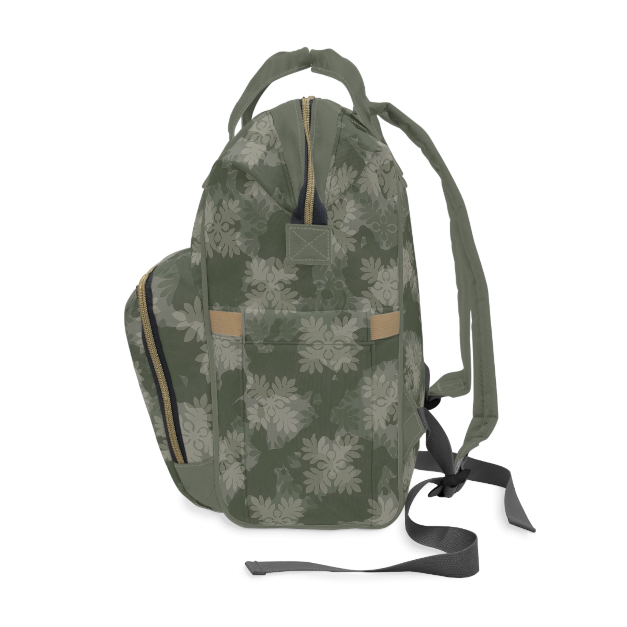 ‘Ulu Quilt Camo Diaper Bag (Green)