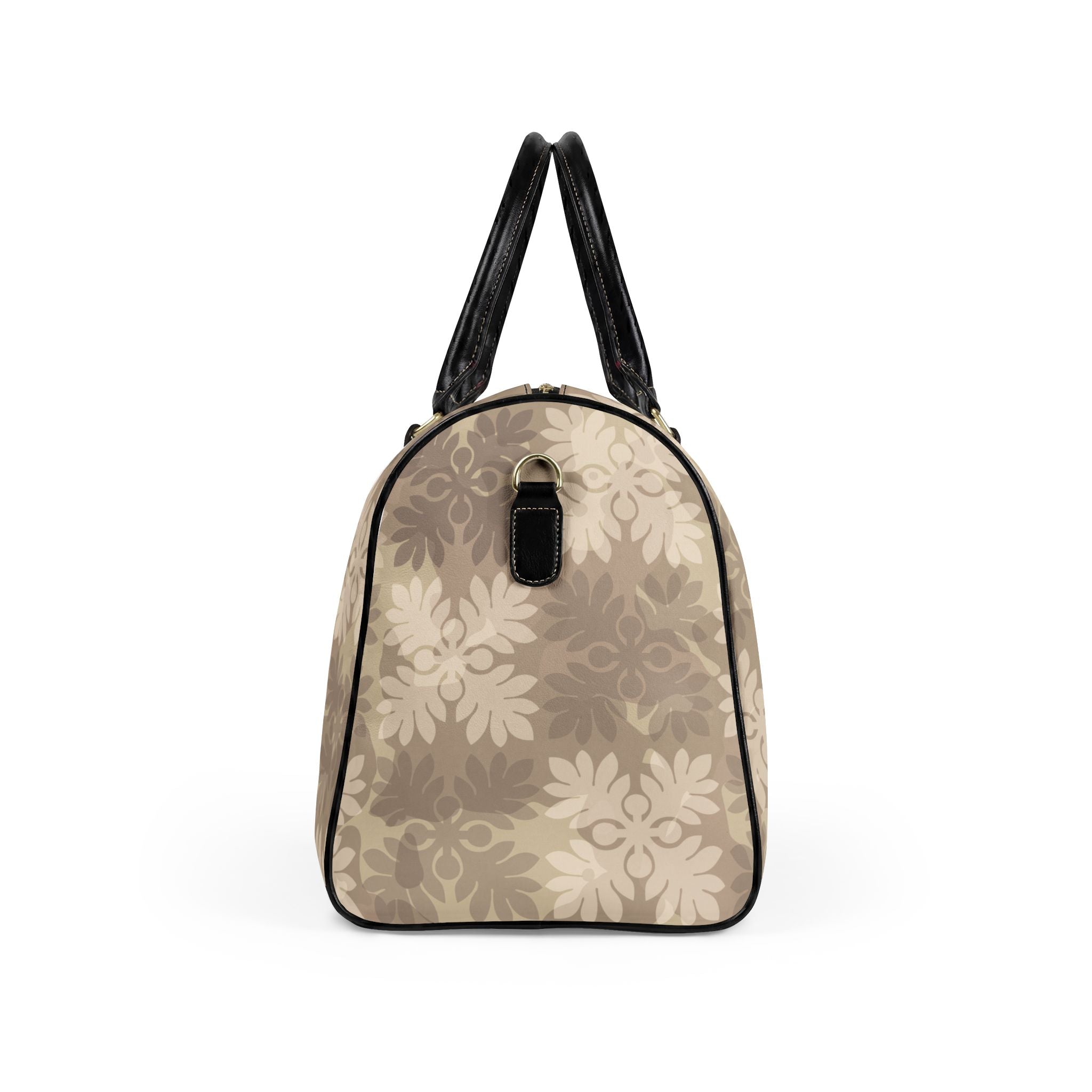 ‘Ulu Quilt Camo Leather Travel Bag (Hapa Hunney)