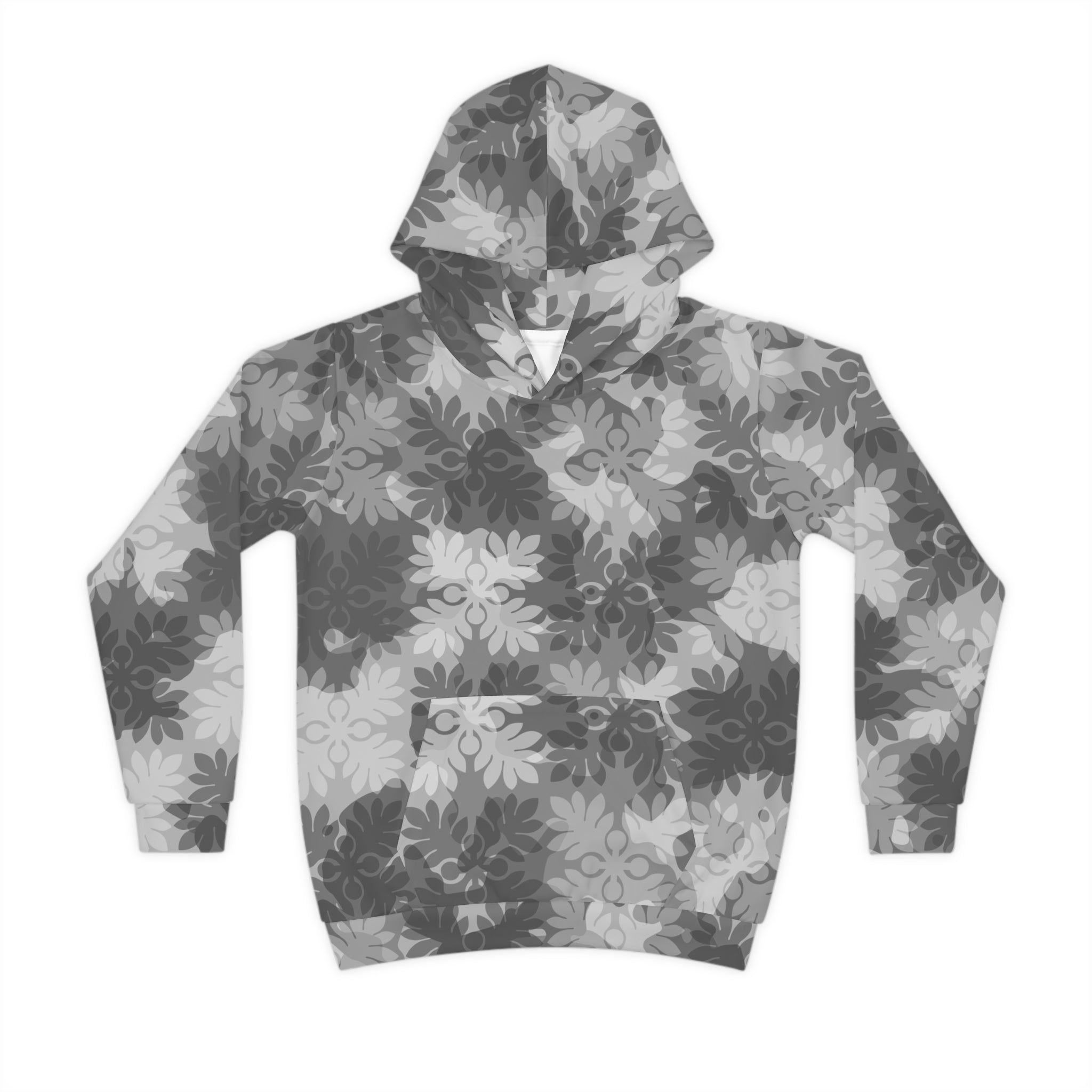 Keiki ‘Ulu Quilt Camo Hoodie (Gray)