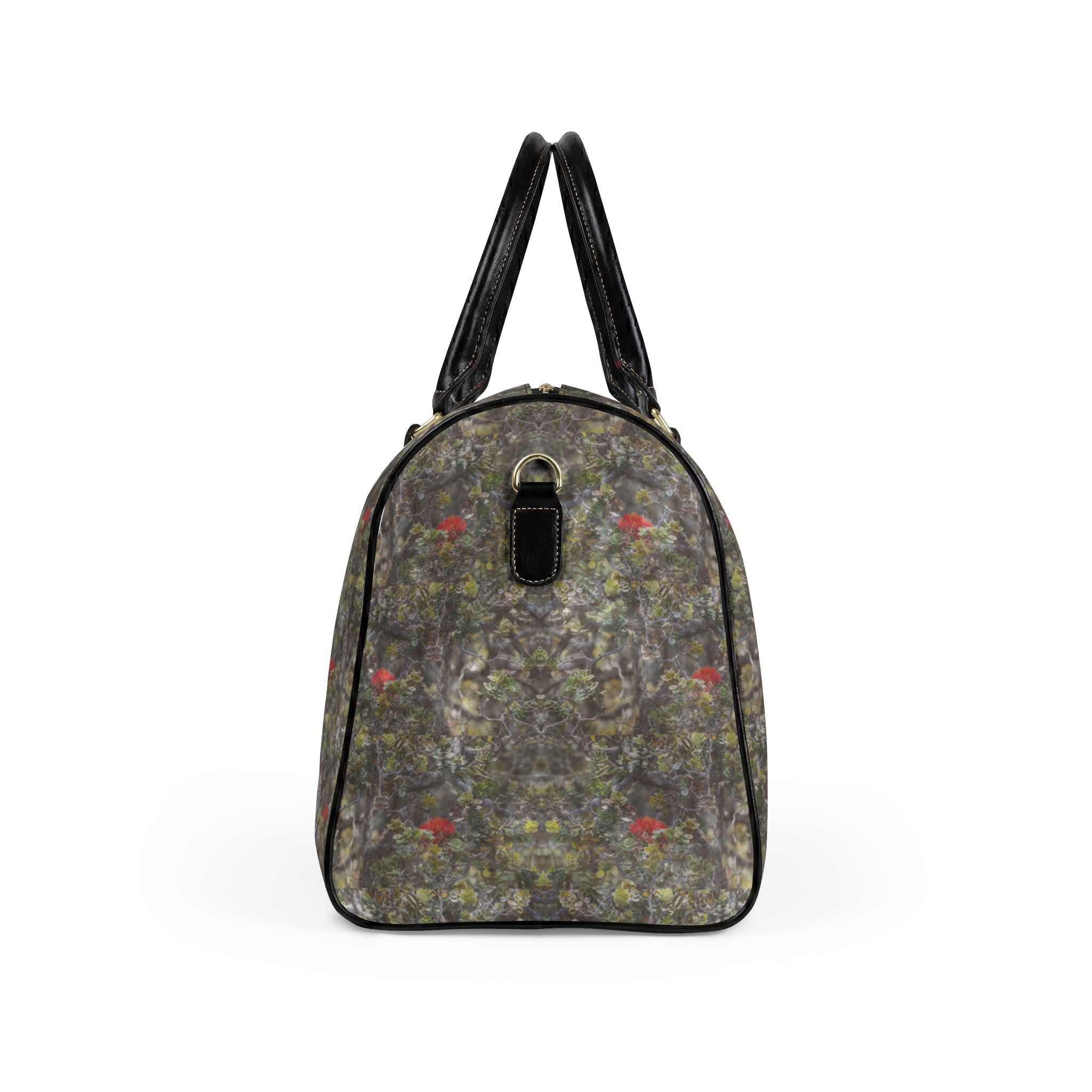 ʻŌhiʻa Camo Leather Travel Bag