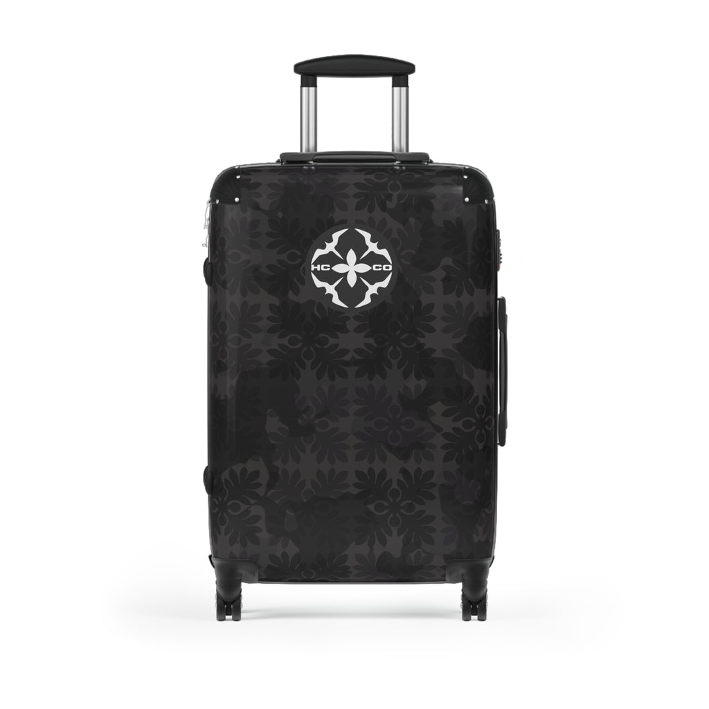 ʻUlu Quilt Camo Suitcase (Black)