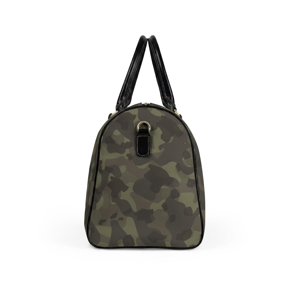 Hawaiʻi Island Chain Camo Leather Travel Bag