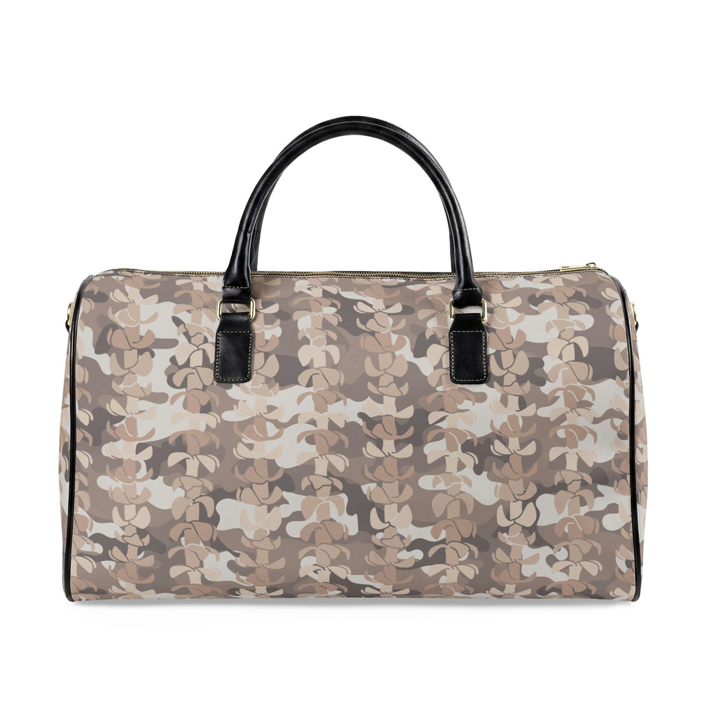 Puakenikeni Camo Leather Travel Bag