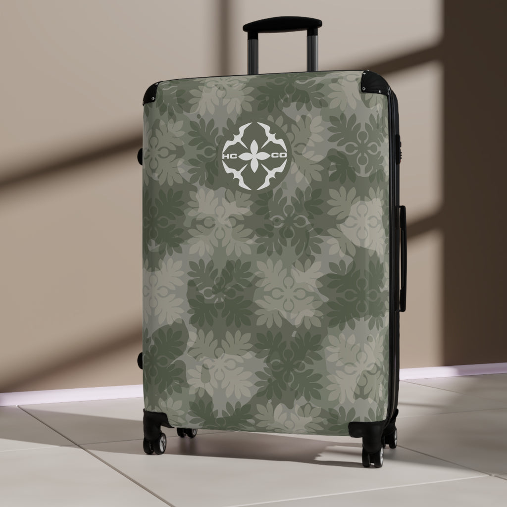 ‘Ulu Quilt Camo Suitcase (Green)