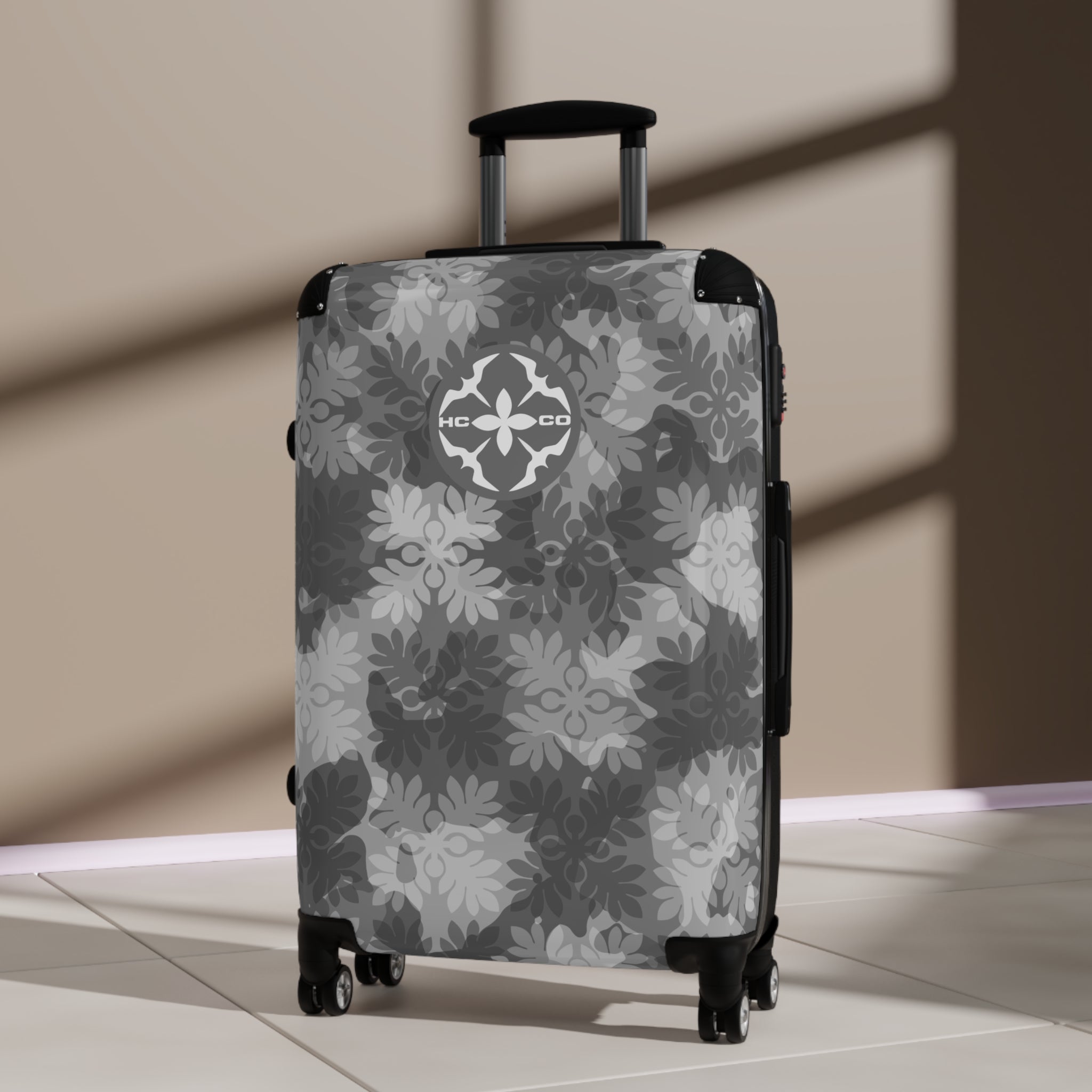 ‘Ulu Quilt Camo Suitcase (Gray)