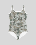 Puakenikeni Camo Girls One-Piece Swimsuit (GRN)