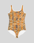 Puakenikeni Camo Girls One-Piece Swimsuit (ORG)