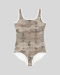 ʻUlu Camo Girls One-Piece Swimsuit (Tan)